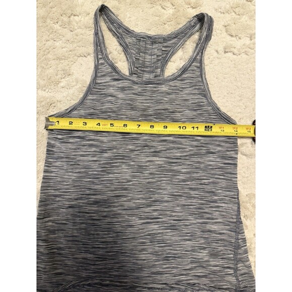 Women’s Lululemon Essential Tank Space Dye Camo Seal Grey Deep Coal Size 6 - Picture 4 of 4